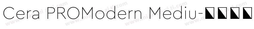 Cera PROModern Mediu字体转换
